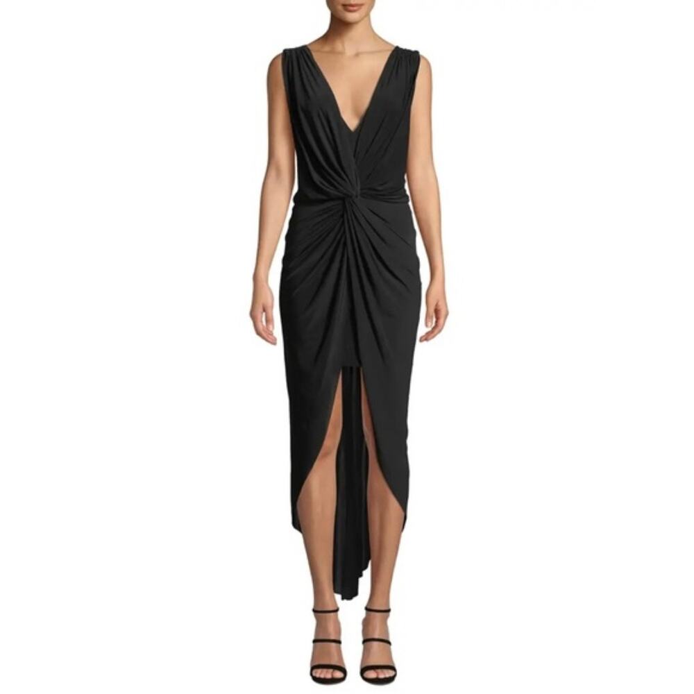 Misa Los Angeles Leza Sleeveless Maxi Dress in Black Women's S Cocktail Dress‎